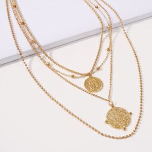 Gold Pendant Necklace, Layered Necklace, Gift for Mother, Gift for Mom Necklace